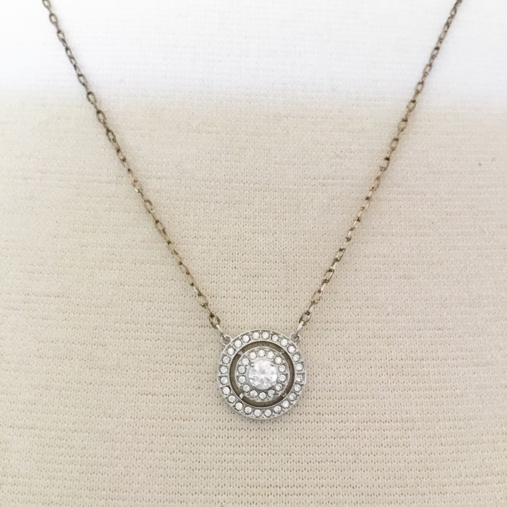 Swarovski 925 Sterling Silver Circle Necklace